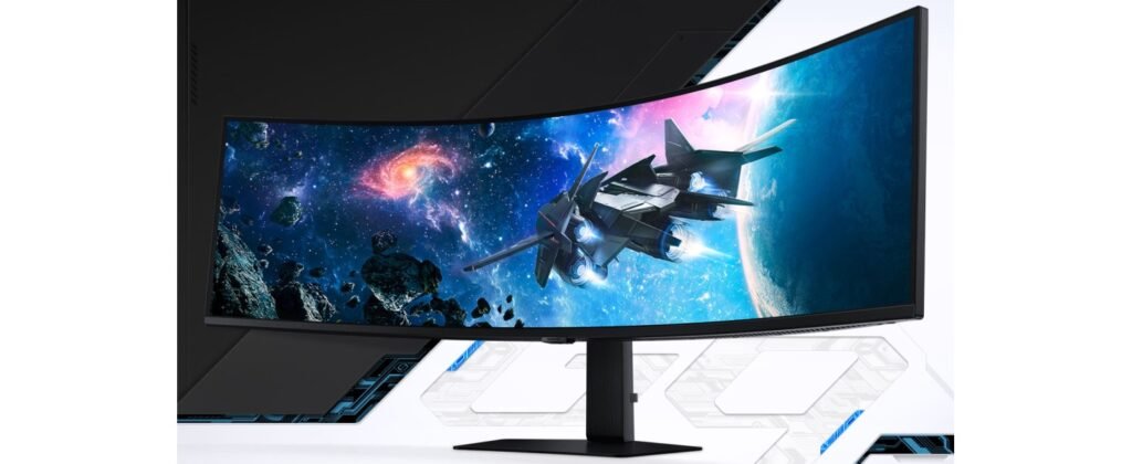 Monitor gaming Samsung Odyssey G9 con diseño envolvente y resolución 5120x1440
