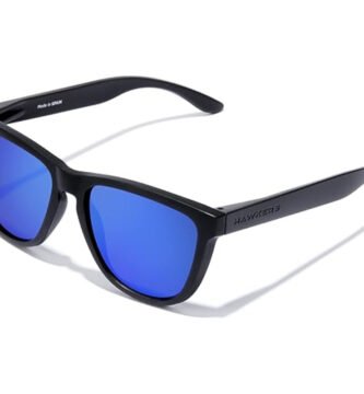 Gafas de sol Hawkers ONE Polarized con montura negra y lentes espejo azules – LO+ | EstoEsLo+